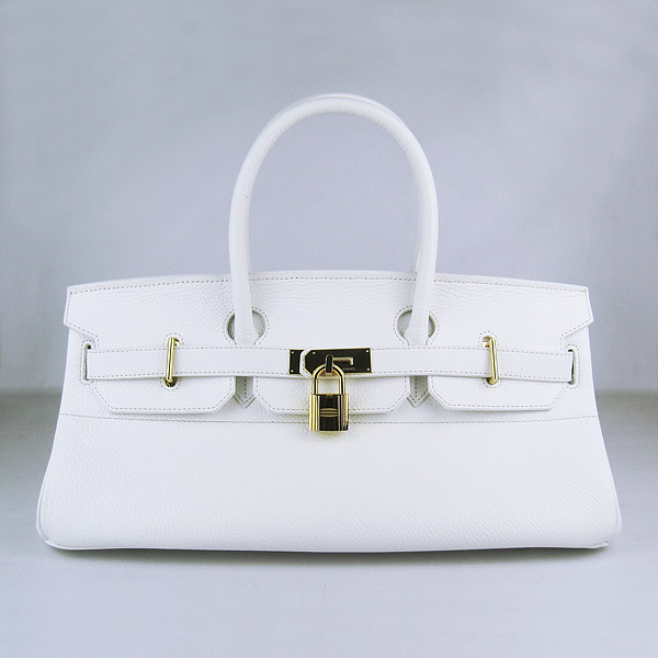 Cheap Hermes Birkin 42cm Replica Togo Leather Bag White 6109 - Click Image to Close